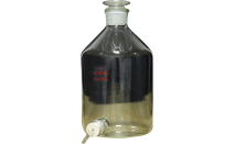 蜀牛 放水瓶 实验室玻璃下口瓶 透明棕色高硼硅玻璃蒸馏水瓶2.5-20升
